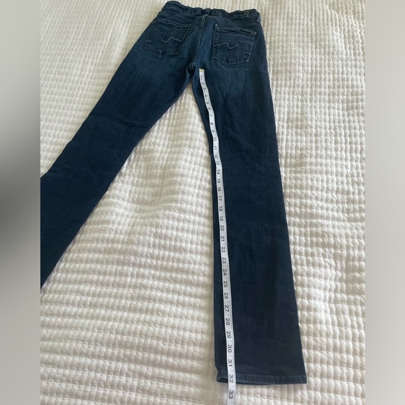 7 For All Mankind Slim Illusion Kimmie Straight Jeans - size 26 - Picture 5 of 10